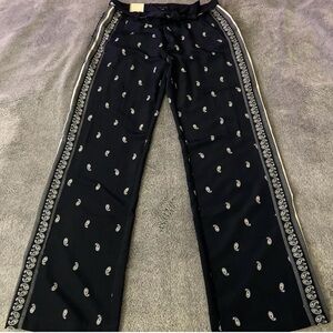 Tommy Hilfiger Black Paisley Pants